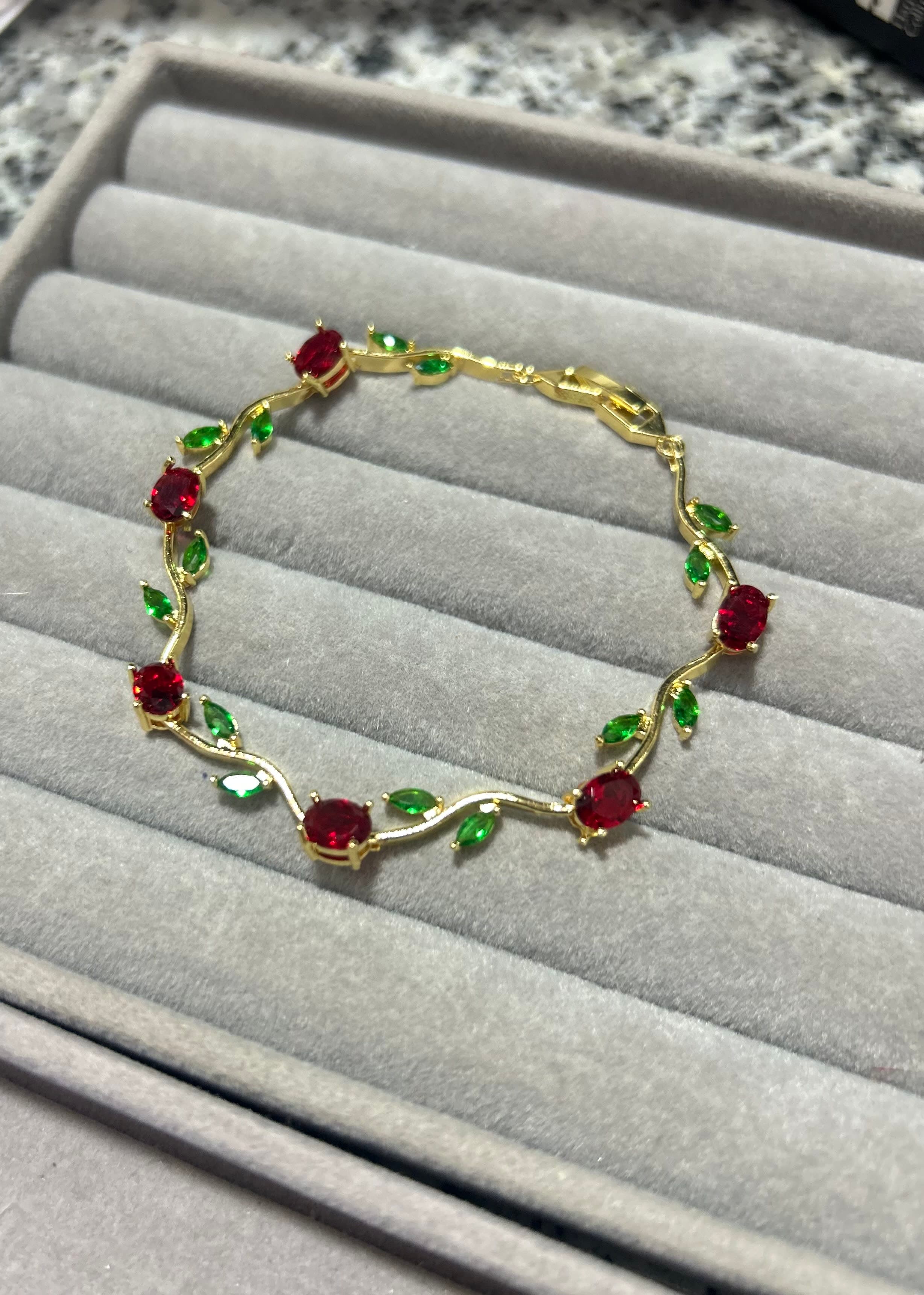 Red Tulip Bracelet 